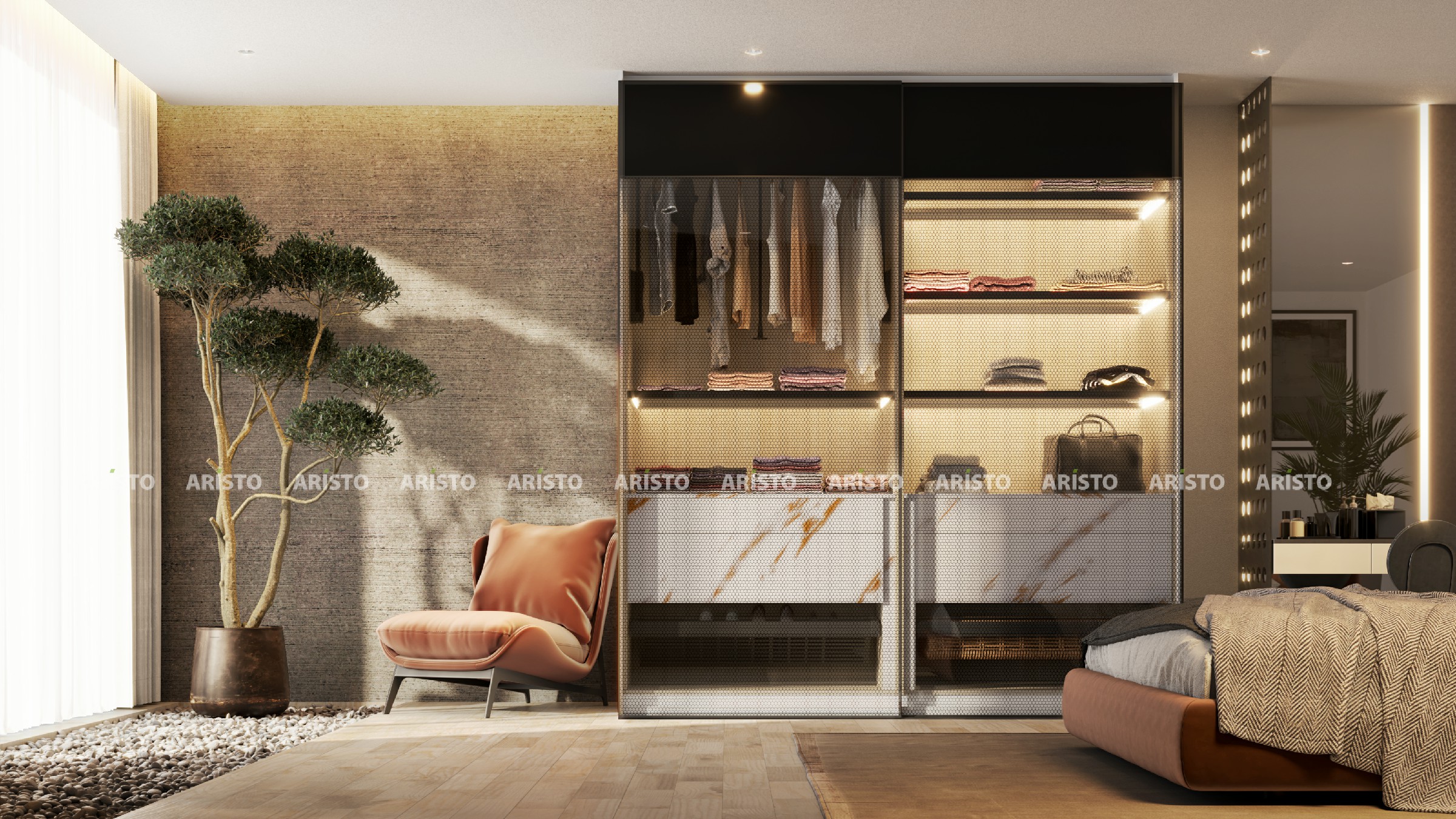 Sliding Wardrobe Design 1