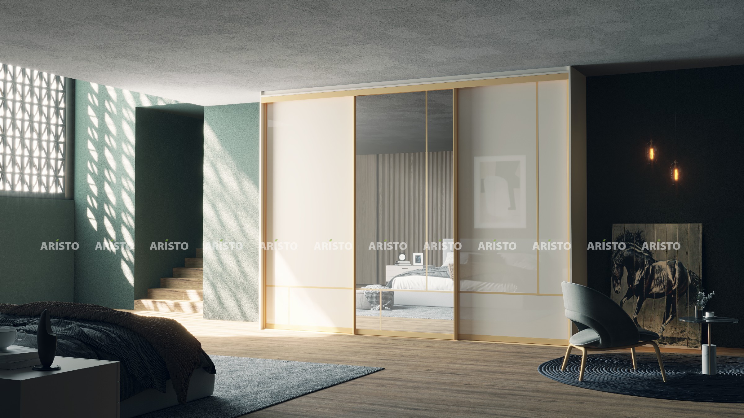 Sliding Wardrobe Design 9
